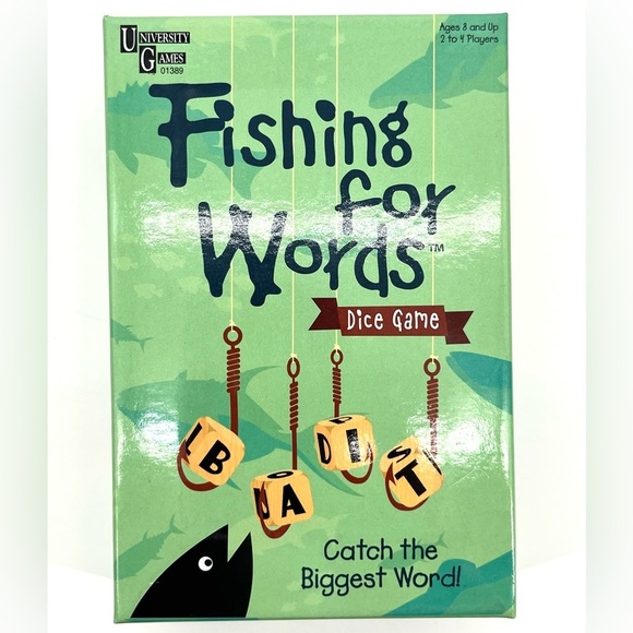 Fishing For Words Dice Game 2017‎ Catch the Biggest Word Complete - Picture 1 of 3